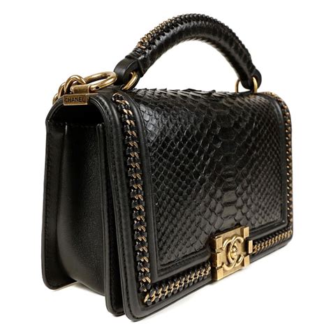 chanel boy pyton|coco Chanel boys bag.